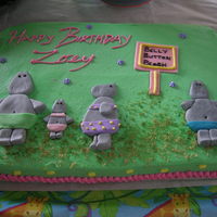 "belly Button Book" Cake I did this cake for a friend. Her daughter was turning 1 and loved the book, "Belly Button Book". So I took a page from the book...