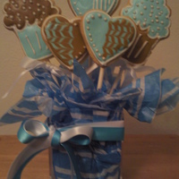 Cookie Bouquet I wanted to get into making cookie bouquets so this was my first one and I think it turned out great! I used royal icing for everything so...
