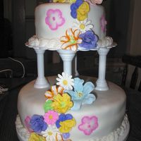 2 Tier Cake. My 15 year old Daughter made this cake for the classes we took.