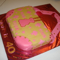 Tous Summer Collection Handbag Cake cake covered with all buttercream with fondant accesseries