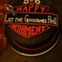 Harley Retirement Cake Had A LOT of fun with this cake. Again a ganache cake, I keep getting requests for these! Fondant emblem decorated with bc, motorcycle...