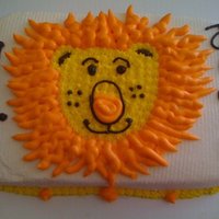 Lion Cake For A Friend's Son's First Birthday You'll have to excuse some of the gloppy buttercream, I literally had to put this cake together in 2 hours! But with no idea about a...