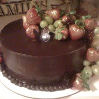 My Bonvoyage Party Made this cake for me "retirement' of selling my business and a meet and greet for the new owner. Chocolate amaretto cake (recipe...