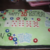Poker Cake Poker Cake for a 30th Birthday