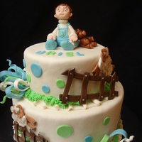 Sheep Bday Cake Everything made out of gumpaste