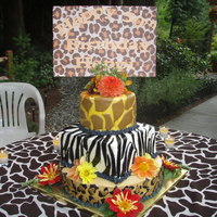 "happy 50Th Happi" My daughter's friend was celebrating her 50th and they were having an animal print themed party...so I looked on line at good old Cake...