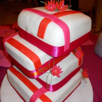 Defying Gravity Cake This cake was very difficult to construct! Probably my most stressful cake yet! It gets its title because everyone at the wedding I made...