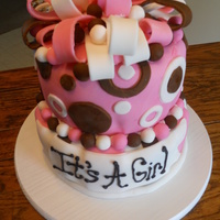 Baby Shower Cake I did this cake for a friend, it is all fondant icing. As a 16 year old, and it being summer, it is a very hectic time crunch for all of my...