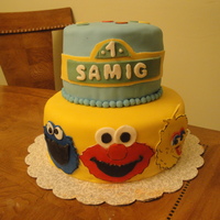 Sesame Street I was inspired by many cakes seen here on CC.