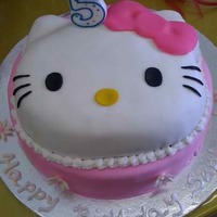 Hello Kitty I made this cake for my niece's 5th birthday party. It was a huge hit!