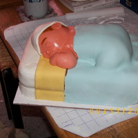 Baby Cake This little cutie was made for my youngest sister's Baby Shower.The cake is a strawberry flavored white cake, with a butter creme as a...