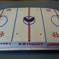 Washington Cap Hockey Cake Color Flow Mascot