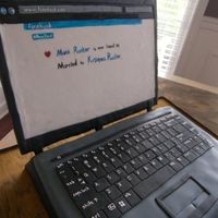 Laptop Groom's Cake For the Facebook junkie...