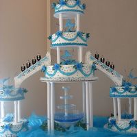 1St Quinceanera Cake Ever! A friend of my husband came to me with an "emergency " request , he wanted me to make his daughter's cake because the...