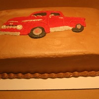 50Th Birthday Truck Cake This was done for a family friend of mine. This is my re-creation of his Ford truck. First time I have tried a FBCT this difficult. It'...