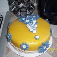 This Is My 2Nd Cake i made this for a friend at work im just learning as i go no classes...