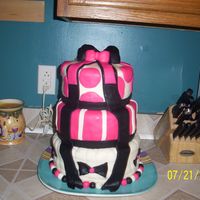 My First Attempt At A Tier Cake And Fondant 