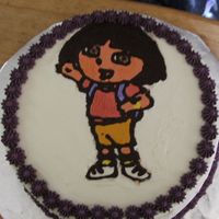 Dora 2 layer chocolate cake with FBCT