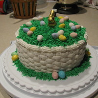 First Easter Cake I decided to make my children an Easter cake this year. I am still new to decorating, so I attempted a basket filled with eggs. I didn'...