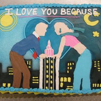 I Love You Because This was a cake I decorated for Missouri State University's Theatre & Dance Department. The design was based on the poster for...