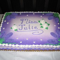 Miss Julie Cake This is a buttercream cake decorated for the MSU Theatre and Dance Dept.'s production of Miss Julie.