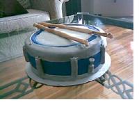 Drum Cake this cake is a rainbow and confetti frosting cake i made to look like my friends drum.