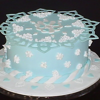 One Of My First Cakes This is one of my first cakes . 100% fondant.