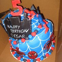 Topsy Turvy Spiderman My first attempt at "topsy turvy". A little more frustrating than I expected. Also my first time making royal icing. It sure...