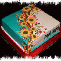 Happy Sunflowers Thank you adolska for such wonderful inspiration!!!!! When I first saw the white/ orange version of this I couldn't wait to give it a...