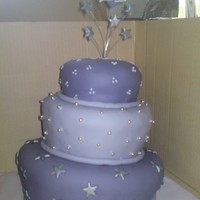 Topsy Turvy 21St topsy turvy mudcake covered in MMF with gumpaste topper. My first topsy turvy cake