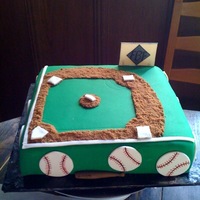 Baseball Field Cake 