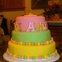Daughter Birthday Cake My daughters 3rd birthday cake. Top is pudding and bottom 2 are Amoreto rasberry cake.