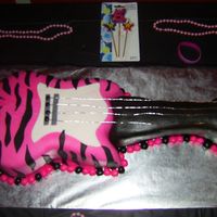 Pink Guitar All MMF with Fondant accents.