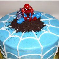 Spiderman Birthday Cake Yellow cake w/ buttercream icing and oreo as the dirt. I made this cake for my son's birthday a few weeks ago. I almost forgot how fun...
