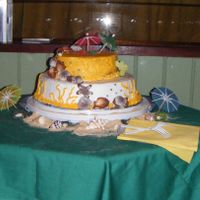 Seashell Anniversary Cake 