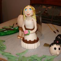 Bride bride for the duck hunting wedding cake