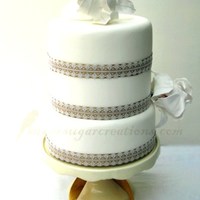 Hand Made Magnolia Wedding Cake 