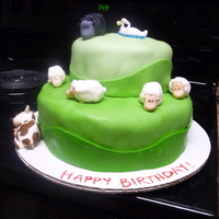 Sheep Cake Still learning how to work with fondant, but I think it turned out okay. The bottom layer is chocolate with chocolate frosting, the top is...