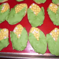 Ear Of Corn I got the idea for these ears of corn from a picture here on cc. It is a cream cheese cookie with royal icing. These were made for some...
