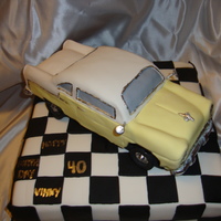 1955 Chevy Yellow and white 55 chevy