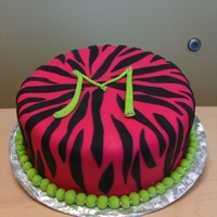 Pink And Black Zebra 