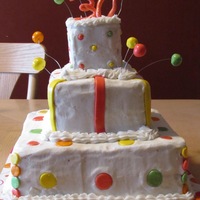 30Th Birthday this is my first attempt with fondant. It's all BC with MMF accents