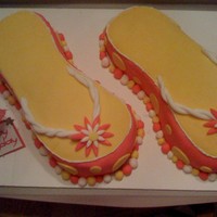 Flip Flop Cake Funfetti cake with wilton's decorating icing and MMF. The idea for this cake came from CC member Boshellbug. Thank you so much for...