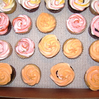 Fall Cupcakes I made these after I ran out of icing for my Turkey Cupcakes. I also was trying my striping but that didn't work so well.