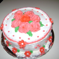 Final Cake For Course I White cake with a brownie and peanut butter middle. Buttercream icing and decorations. TFL