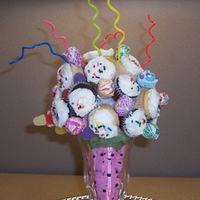 First Cupcake Bouquet This is my first attempt at a cupcake bouquet. I realize I have to bake my cupcake a little longer because I had trouble getting them to...