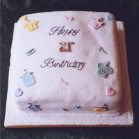 Birthday Cake My friend's daughter loves shopping,for clothes,and shoes so I made her this cake for her birthday.