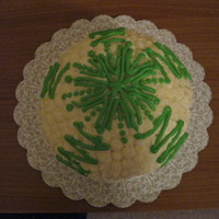 Giant Ornament Chocolate cake, buttercream/cream cheese icing