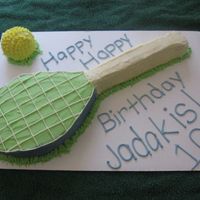Let's Play Tennis! One of my boys is really into tennis right now. So when his birthday rolled around this year he wanted a tennis cake.