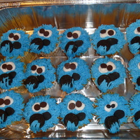 Cookie Monster He is eating a mini Oreo cookie